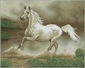 The horse is running— Cross Stitch Pattern (PDF + XSD)