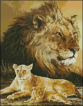 Spirit of a lion- Cross Stitch Pattern (PDF + XSD)