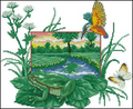 Landscape with a frog- Cross Stitch Pattern (PDF + XSD)