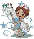 Nurse Cross Stitch Pattern (PDF + XSD)