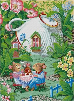 Laughing mice Cross Stitch Pattern (PDF + XSD)