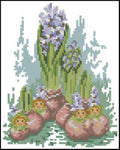 Hyacinth babies Cross Stitch Pattern (PDF + XSD)