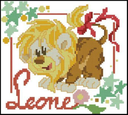 Lion Cross Stitch Pattern (PDF + XSD)