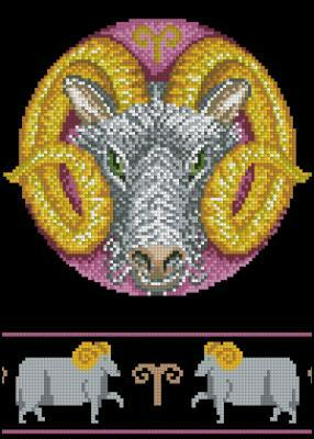 Zodiac-Taurus Cross Stitch Pattern (PDF + XSD)