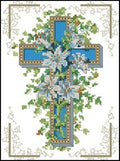 Cross with lilies Cross Stitch Pattern  (PDF + XSD)