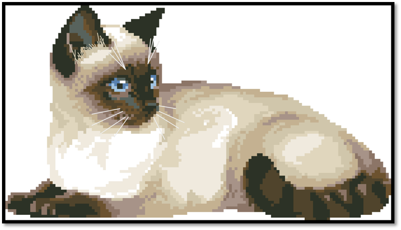 Cat Cross Stitch Pattern (PDF + XSD)