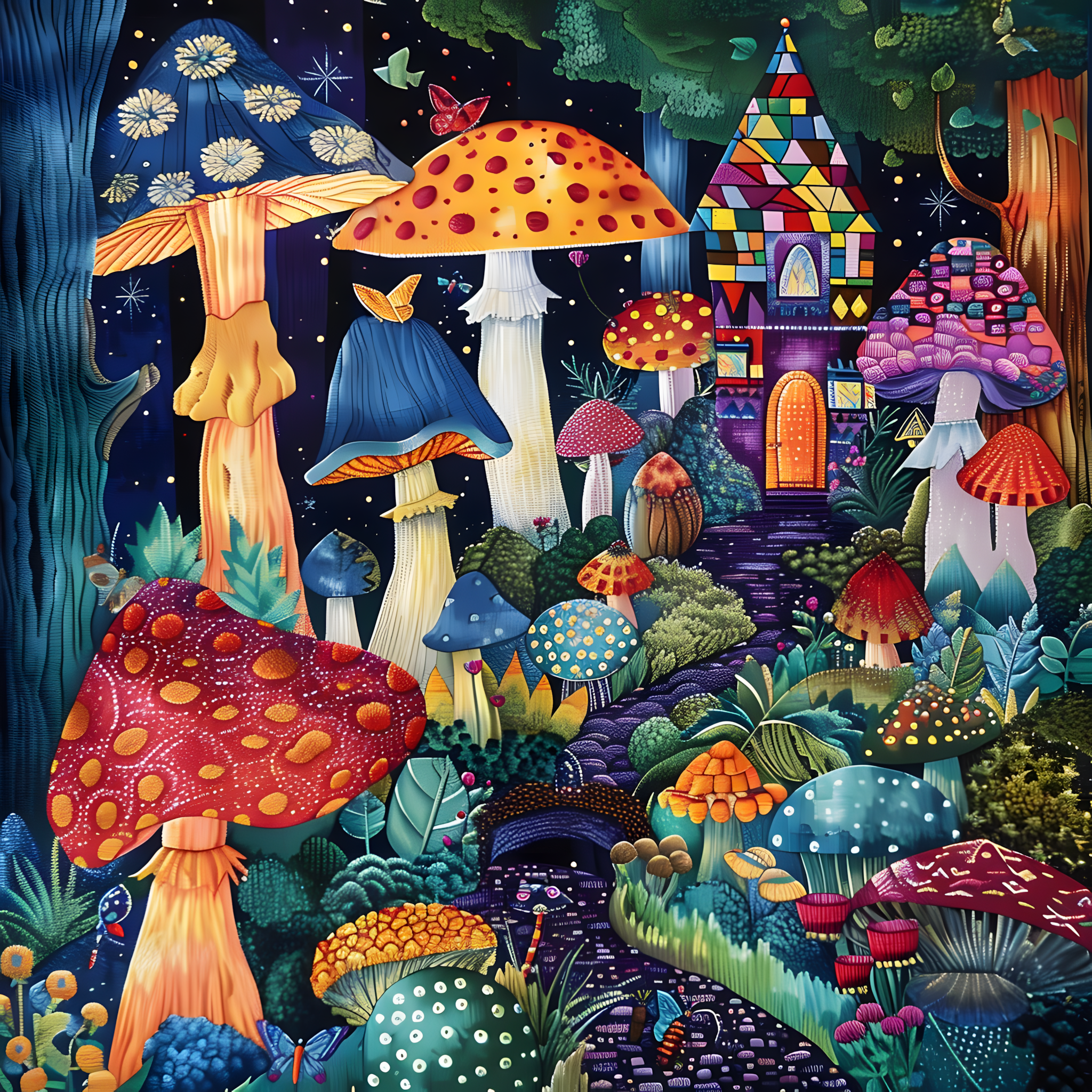 Cheerful Dawn in Gnome Village Cross Stitch Pattern (PDF + XSD)