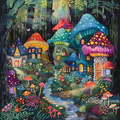 Enchanted Woodland Palette Cross Stitch Pattern (PDF + XSD)