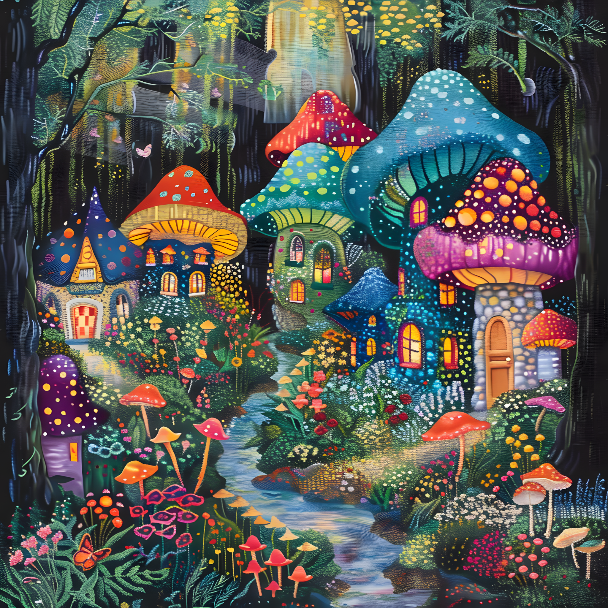 Enchanted Woodland Palette Cross Stitch Pattern (PDF + XSD)