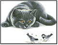 Cat Cross Stitch Pattern (PDF + XSD)