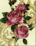 Pastel Roses Cross Stitch Pattern (PDF + XSD)