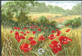 Poppy Sun Cross Stitch Pattern (PDF + XSD)