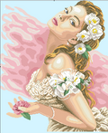 Girl Camellia Cross Stitch Pattern (PDF + XSD)