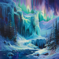 Path to the Snow Kingdom — Ethereal Arctic Architecture Cross Stitch Pattern (PDF + XSD)