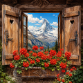 Around the world. Alpine fairy tale Cross Stitch Pattern (PDF + XSD) - Cross Stitch Pattern - LOSKUTOK