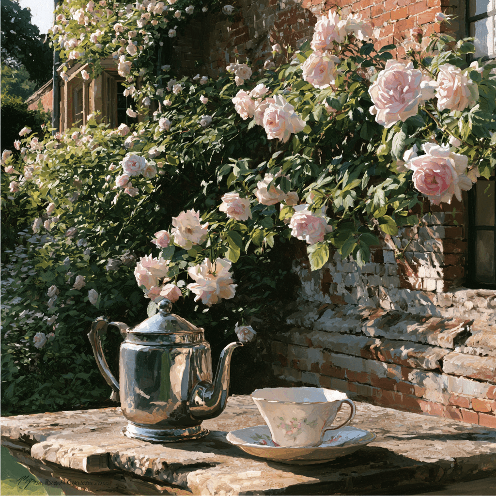 Around the world. English rose garden Cross Stitch Pattern (PDF + XSD) - Cross Stitch Pattern - LOSKUTOK