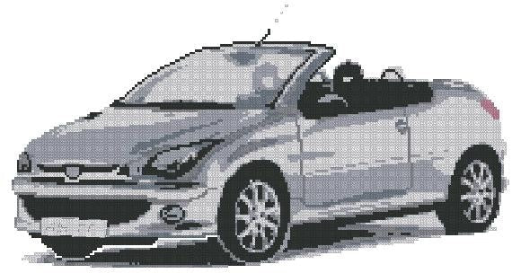 Auto Cross Stitch Pattern (PDF + XSD) - Cross Stitch Pattern - LOSKUTOK