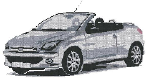 Auto Cross Stitch Pattern (PDF + XSD) - Cross Stitch Pattern - LOSKUTOK