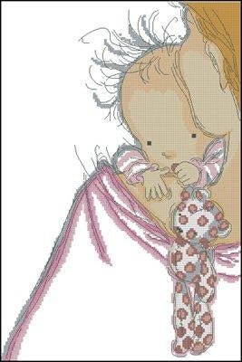Baby Cross Stitch Pattern (PDF + XSD) - Cross Stitch Pattern - LOSKUTOK