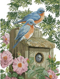 Birds in spring Cross Stitch Pattern (PDF + XSD) - Cross Stitch Pattern - LOSKUTOK