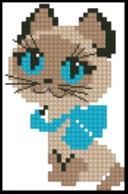 Blue-eyed baby Cross Stitch Pattern (PDF + XSD) - Cross Stitch Pattern - LOSKUTOK