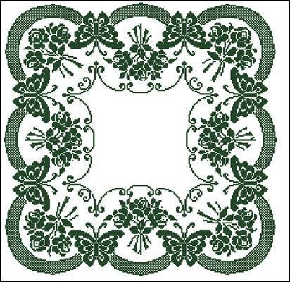 Butterflies and flowers Cross Stitch Pattern (PDF + XSD) - Cross Stitch Pattern - LOSKUTOK