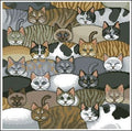 Cats Cross Stitch Pattern (PDF + XSD) - Cross Stitch Pattern - LOSKUTOK