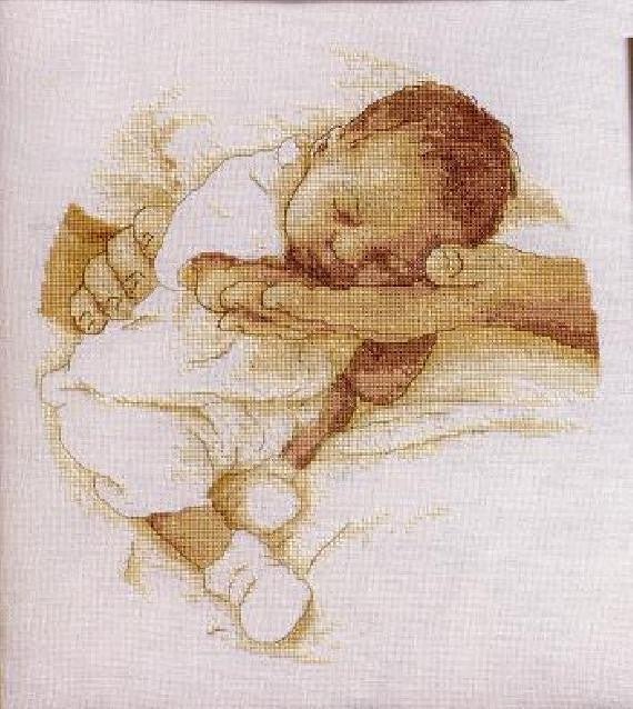 Child Cross Stitch Pattern (PDF + XSD) - Cross Stitch Pattern - LOSKUTOK