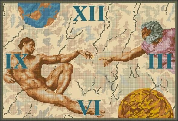 Clock - Antiquity Cross Stitch Pattern (PDF + XSD) - Cross Stitch Pattern - LOSKUTOK