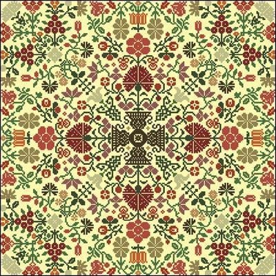 Color mosaic Cross Stitch Pattern (PDF + XSD) - Cross Stitch Pattern - LOSKUTOK