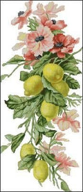 Composition with Lemons Cross Stitch Pattern (PDF + XSD) - Cross Stitch Pattern - LOSKUTOK