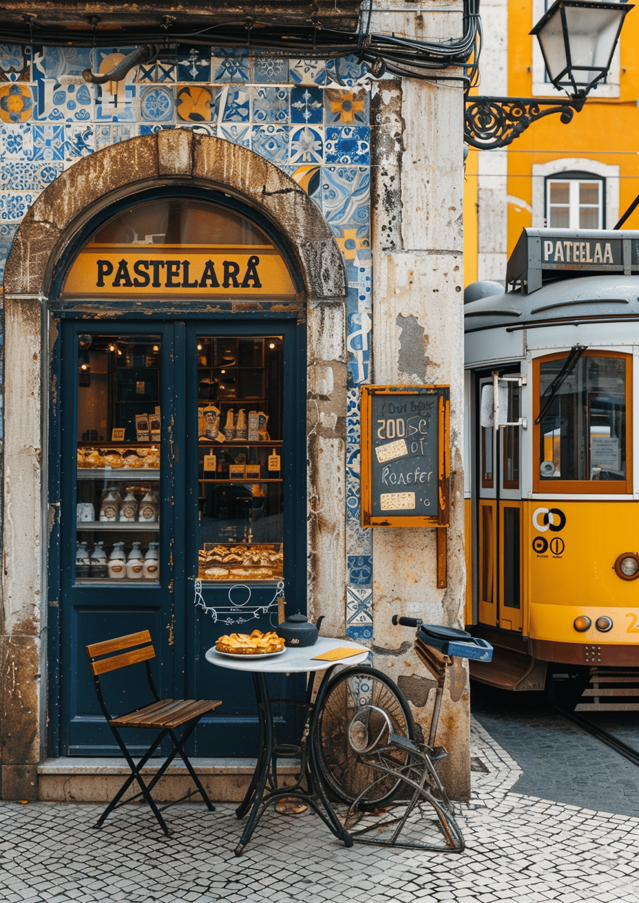Cozy coffee shops of the world. Lisbon Pasteleria Cross Stitch Pattern (PDF + XSD) - Cross Stitch Pattern - LOSKUTOK