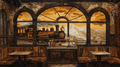 Cozy coffee shops of the world. Retro Railway Station Cross Stitch Pattern (PDF + XSD) - Cross Stitch Pattern - LOSKUTOK