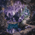 Crystal Symphony — Underground Lake Cross Stitch Pattern (PDF + XSD) - Cross Stitch Pattern - LOSKUTOK