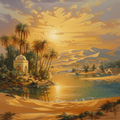 Desert Sunset Treasures — Mystical Dunes Fantasy Cross Stitch Pattern (PDF + XSD) - Cross Stitch Pattern - LOSKUTOK