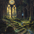 Enchanted Forest Kaleidoscope — Architectural Fantasy Cross Stitch Pattern (PDF + XSD) - Cross Stitch Pattern - LOSKUTOK