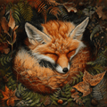 Forest Dwellers. Cozy Fox Cross Stitch Pattern (PDF + XSD) - Cross Stitch Pattern - LOSKUTOK