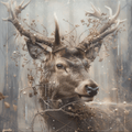 Forest Dwellers. Deer in the Fog Cross Stitch Pattern (PDF + XSD) - Cross Stitch Pattern - LOSKUTOK
