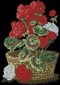 Geranium Cross Stitch Pattern (PDF + XSD) - Cross Stitch Pattern - LOSKUTOK