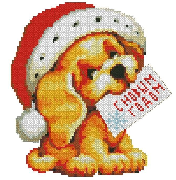 Happy New Year! Cross Stitch Pattern (PDF + XSD) - Cross Stitch Pattern - LOSKUTOK