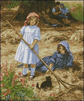 Holiday in the Village Cross Stitch Pattern (PDF + XSD) - Cross Stitch Pattern - LOSKUTOK