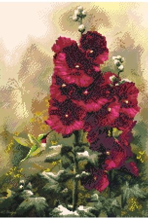 Hummingbird Cross Stitch Pattern (PDF + XSD) - Cross Stitch Pattern - LOSKUTOK
