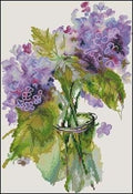 Hydrangea Cross Stitch Pattern (PDF + XSD) - Cross Stitch Pattern - LOSKUTOK