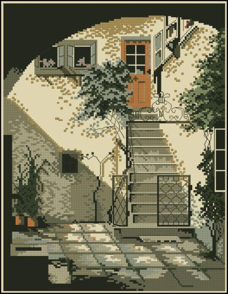 Old Town Cross Stitch Pattern (PDF + XSD)