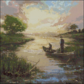 Fishing Cross Stitch Pattern (PDF + XSD)