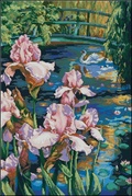 Irises and Swans Cross Stitch Pattern (PDF + XSD)