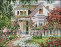 Summer Cottage Garden Cross Stitch Pattern (PDF + XSD)