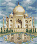 Taj Mahal Cross Stitch Pattern (PDF + XSD)