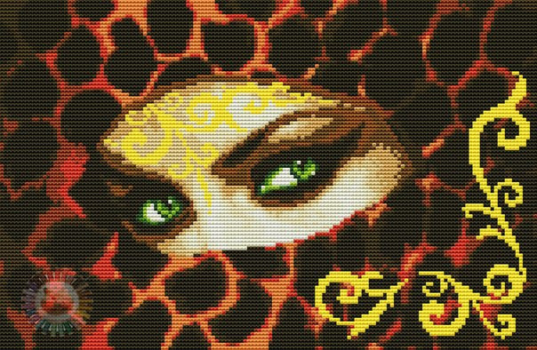 Emerald Eyes Cross Stitch Pattern (PDF + XSD)