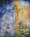 Libra Zodiac Large Cross Stitch Pattern (PDF + XSD)